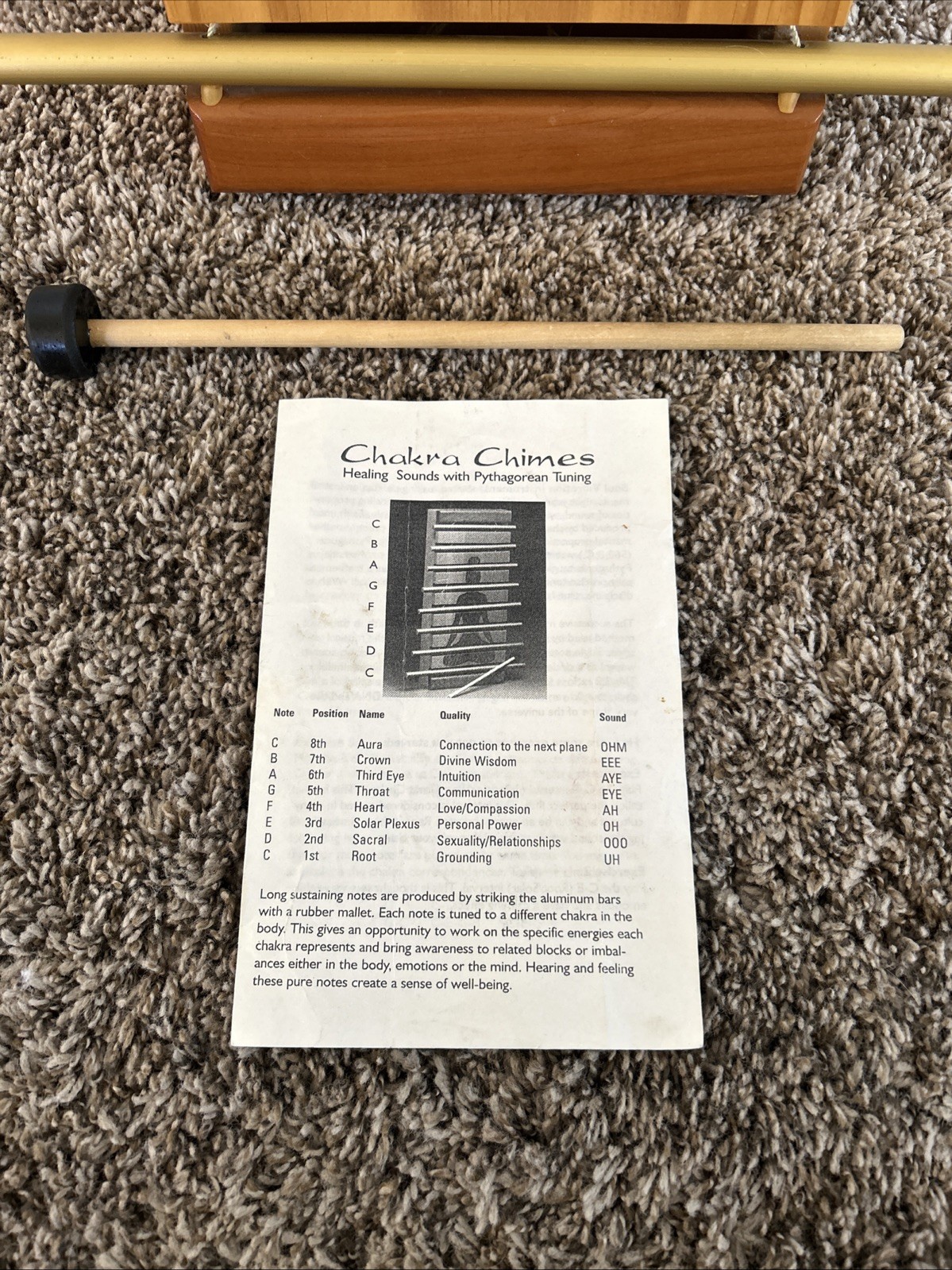 Soul Vibration Instrumets Chakra Chimes Therapy Xylophone