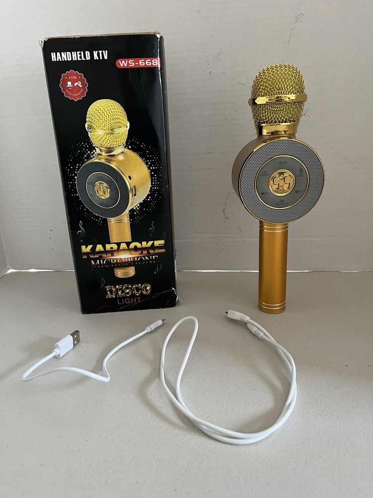 Handheld Ktv WS-668 Karaoke Microphone Plus Voice Controller TESTED WORKING