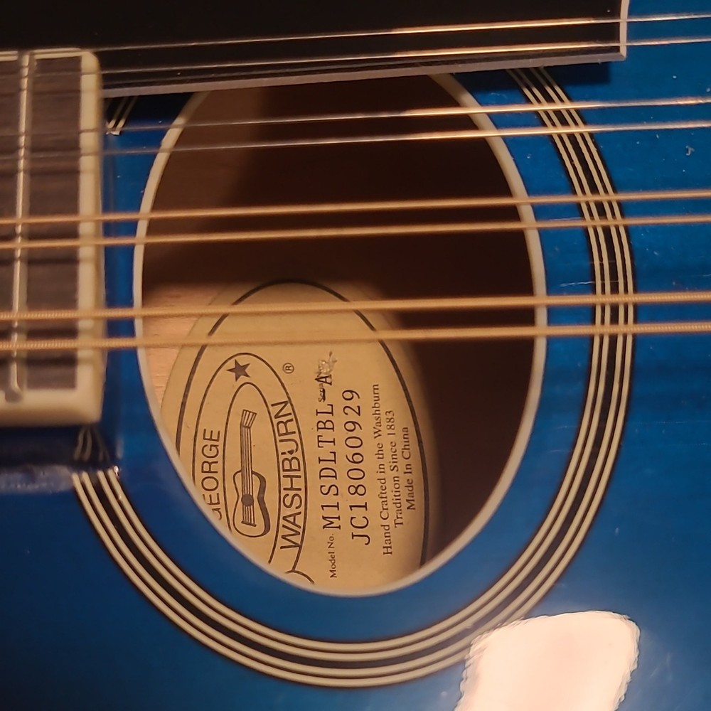 Washburn M1SDLTBL-A Mandolin with Case, 8 string
