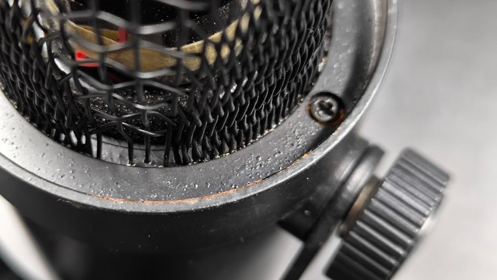 Record MC-82 Microphone Used Working Black