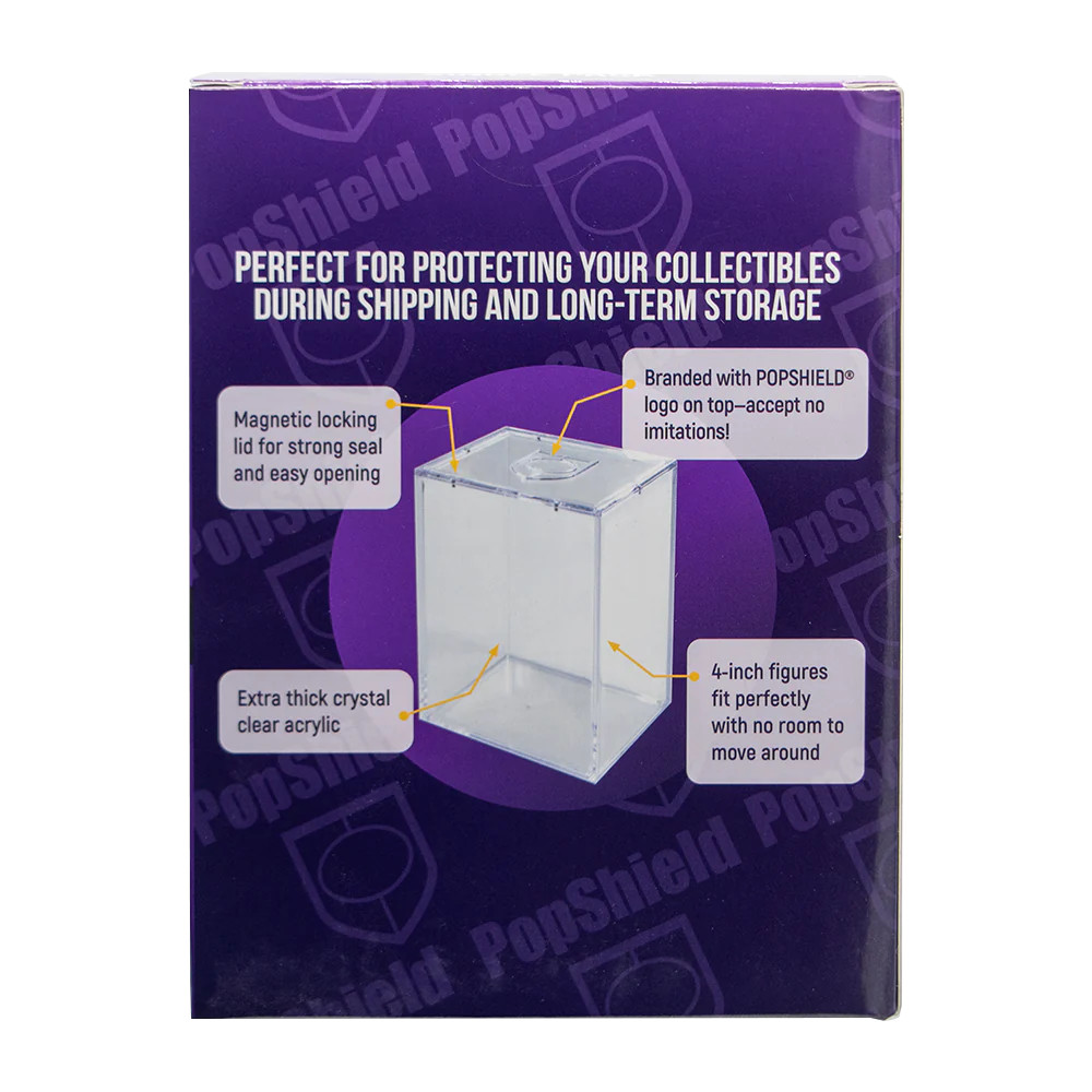 PopShield Armor Acrylic Hard Stack for 4" Funko Pops w/Magnetic Lid