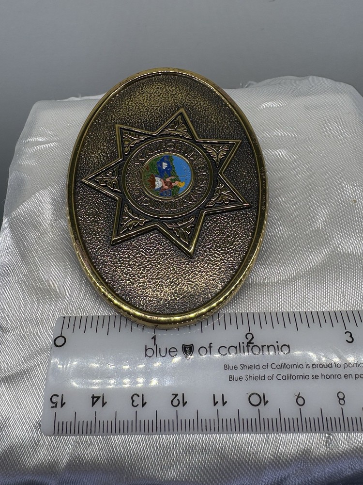 Vintage CHP Obsolete Solid Brass Belt Buckle