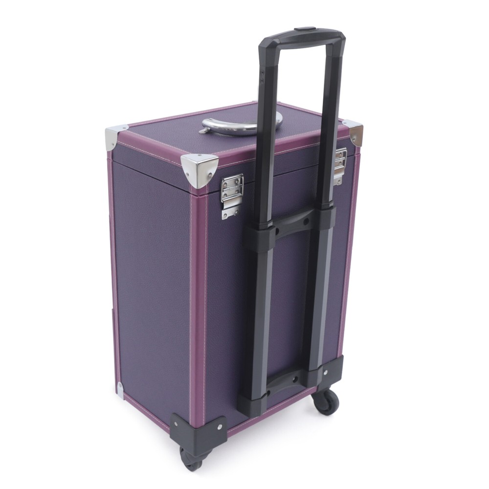 Large Rolling Cosmetic Case Makeup Trolley Rolling Makeup Case Waterproof