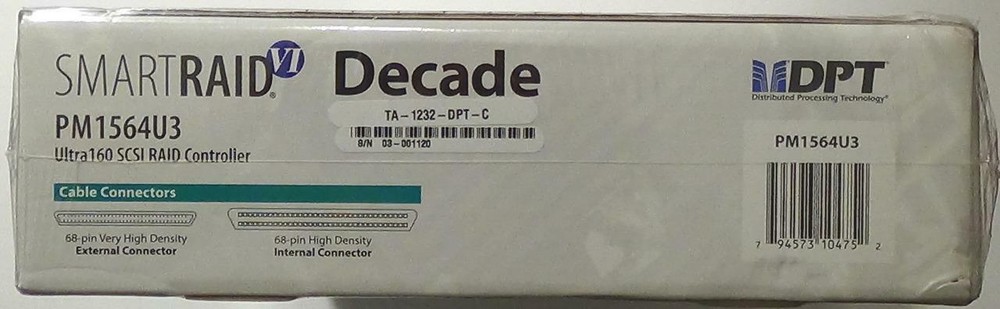 SMARTRAID VI Decade PM1564U3 Ultra 160 SCSI RAID Controller New / Sealed