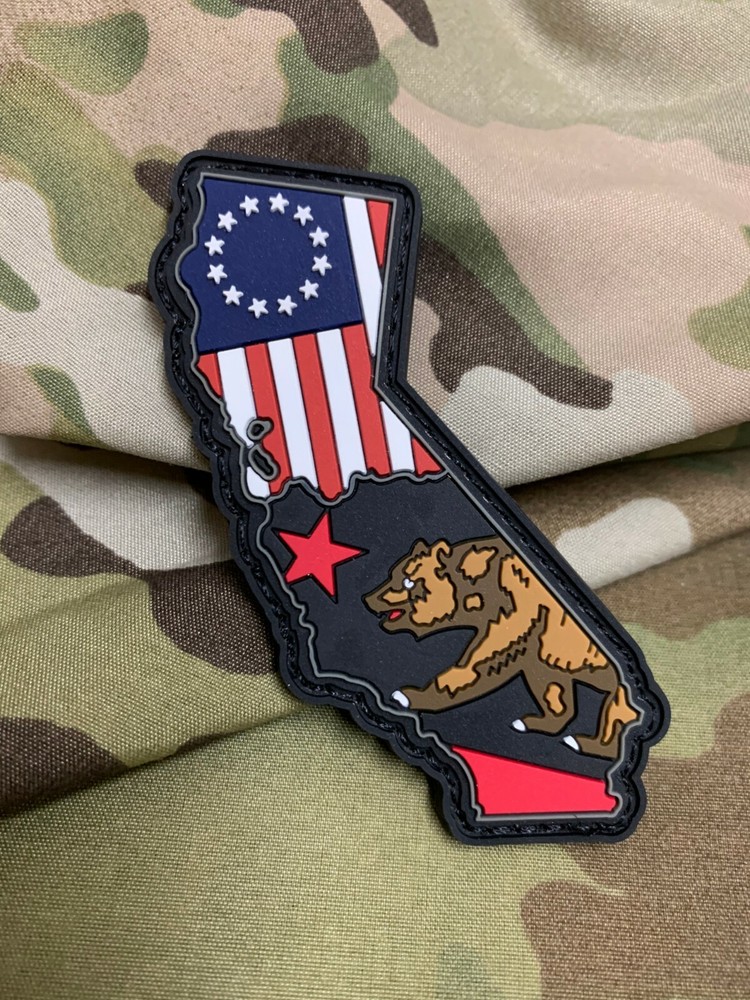 California Patriot PVC Morale Patch