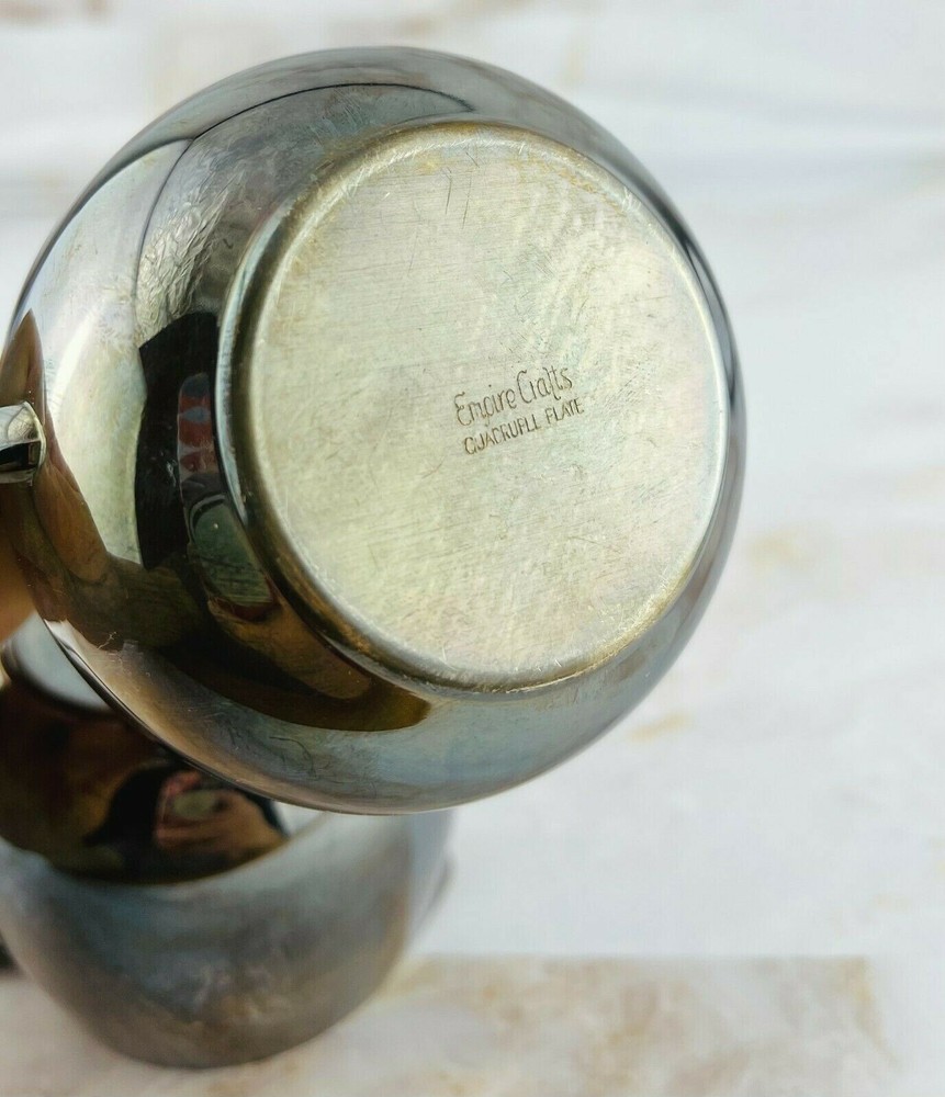 Vintage Empire Crafts Sugar and Creamer Set Quadruple Silver Plate Elegant Decor