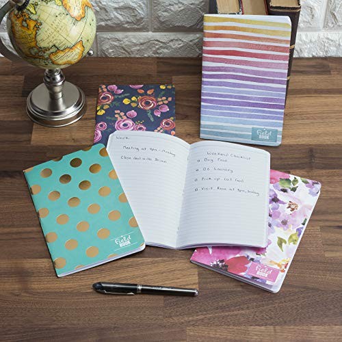 Pocket Notebook/Journal - - Assorted Patterns - Lined Memo Field Note 5"x8"