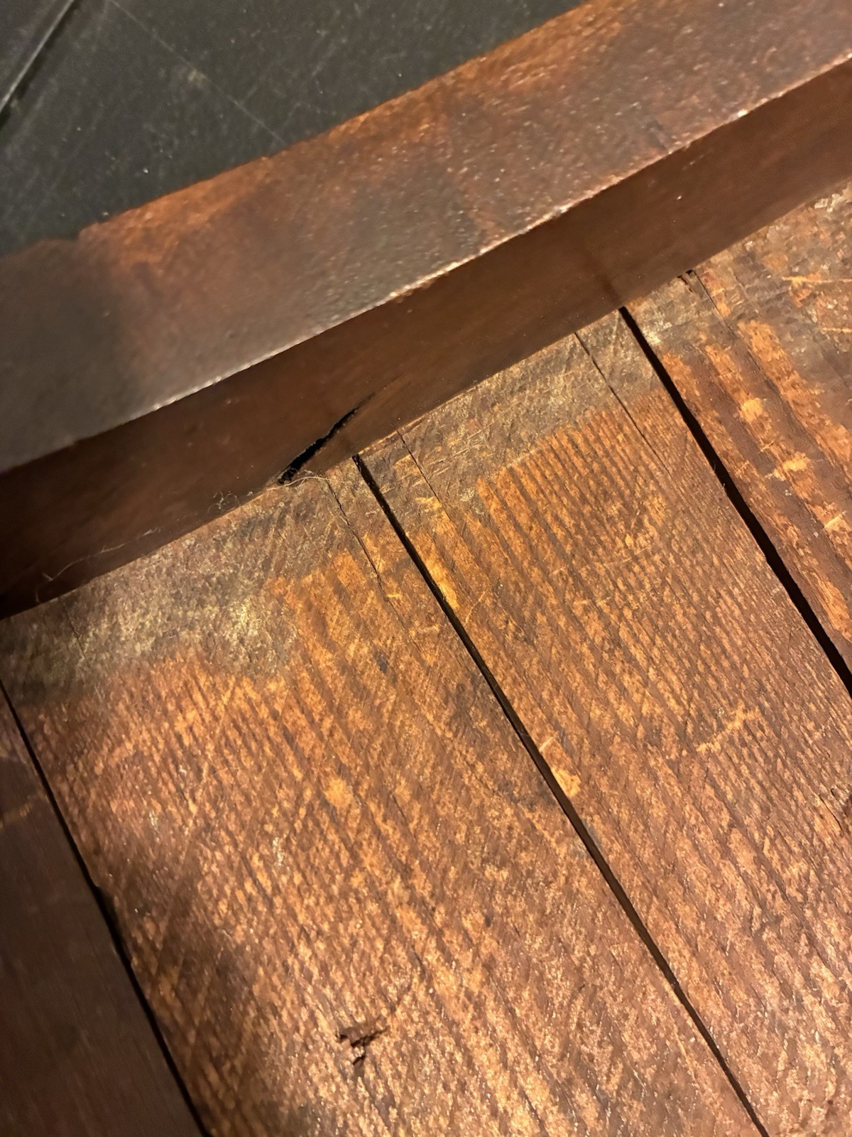 19th C. Antique Victorian Stud Accents Footstool Floral Needlepoint Carved Wood