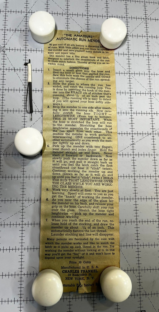 Vintage "The Amateurs" Automatic Run Mender