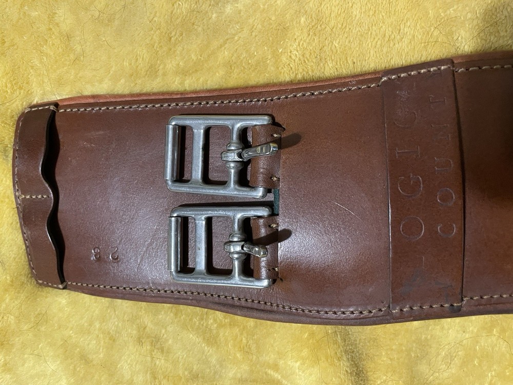 County Logic Short Padded Girth Brown 28”