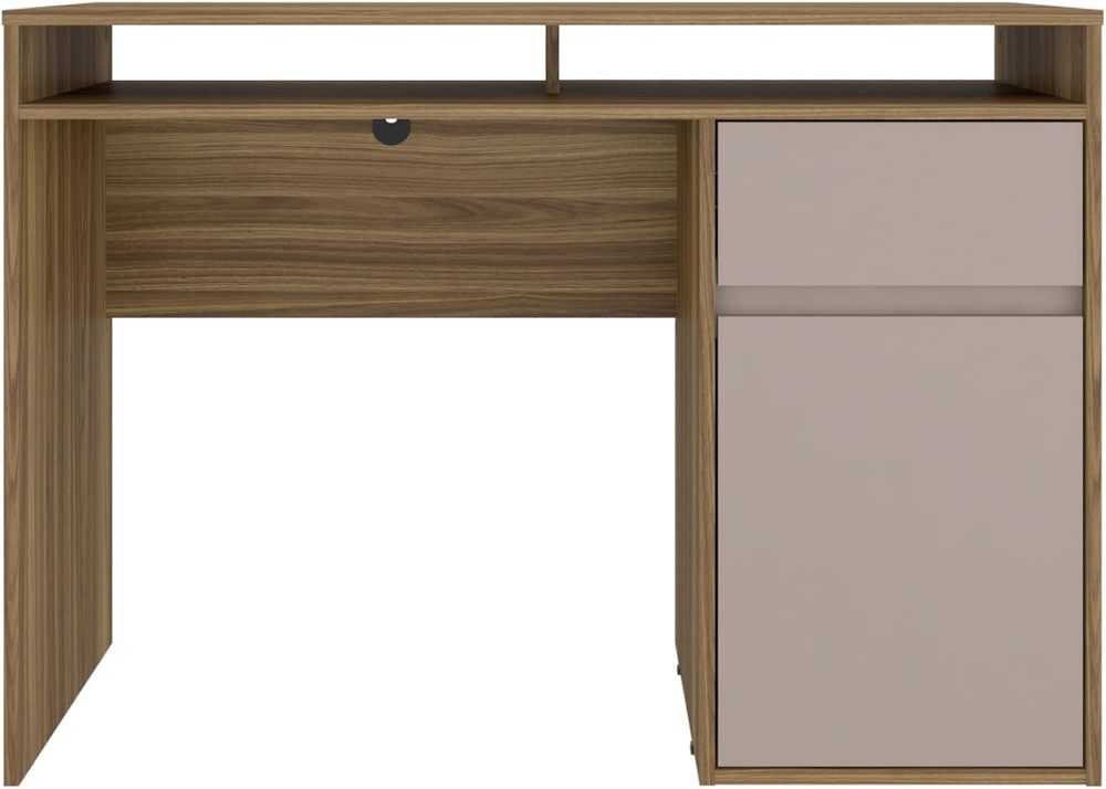 Stylish Home Office Workstation with Ample Storage Solutions