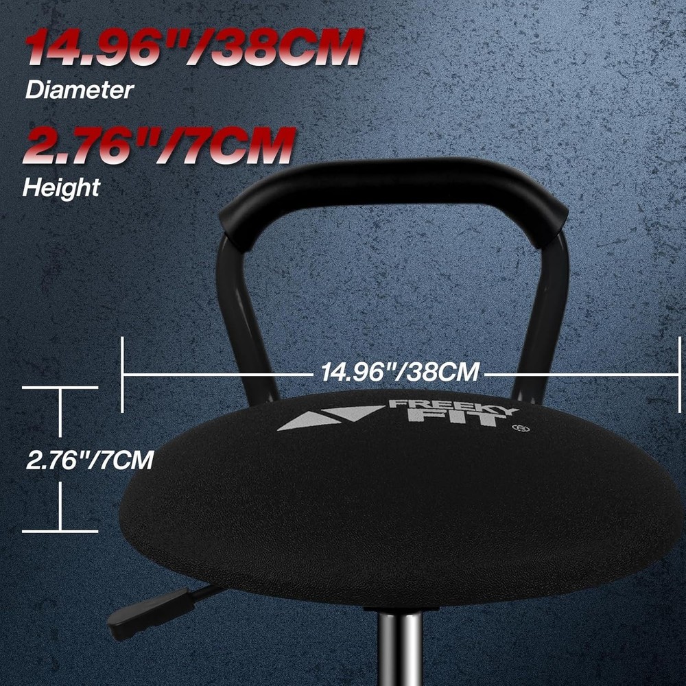 Garage Stool, Adjustable Height Swivel Work Mechanic Shop Stool wit...