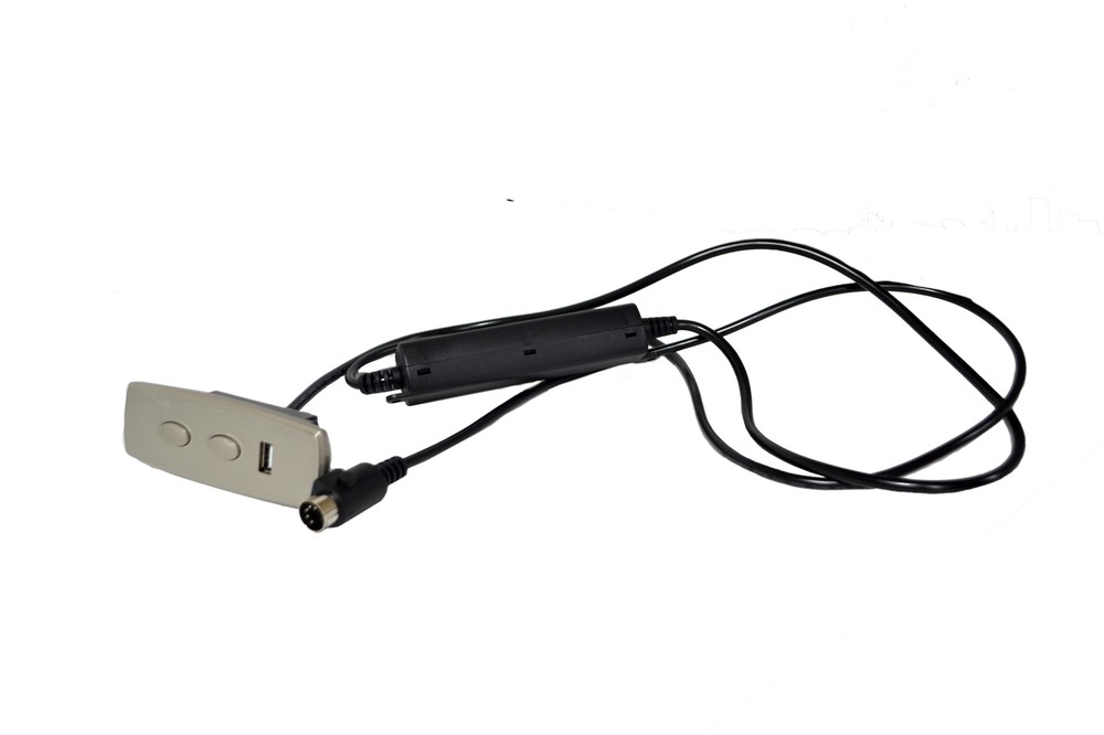 Kaidi Silver 2 Button Handset With USB 2A for Charging Mobile Devices