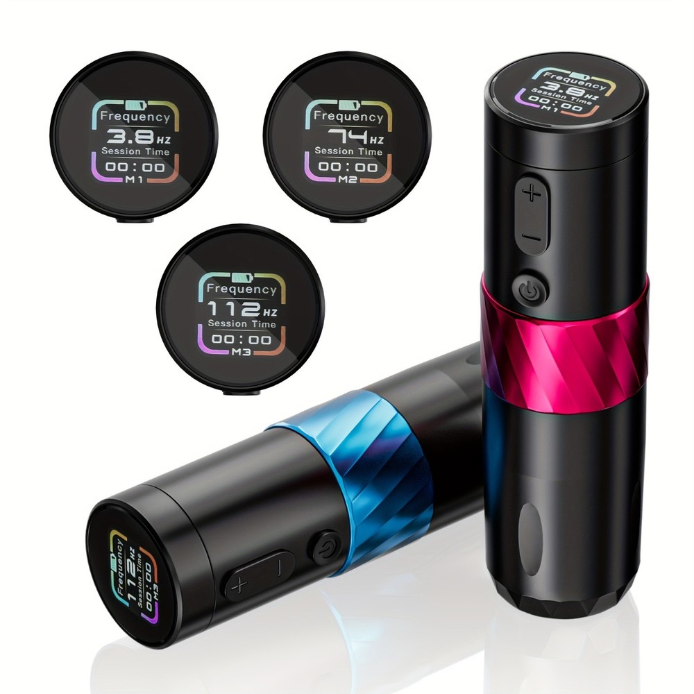 Neebol Wireless Tattoo Machine - Dot Mode & Adjustable Stroke Pro Rotary Pen