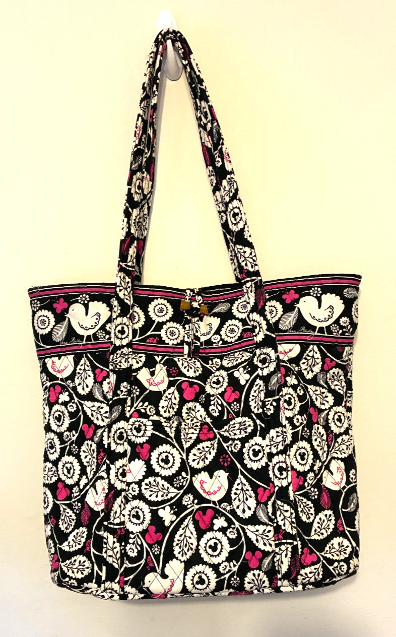 Vera Bradley Disney Parks World Land Mickey Mouse Meets Birdie Toggle Tote Bag