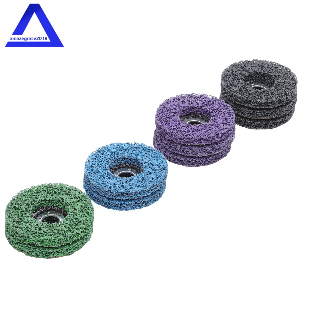 10 Pack 4-1/2" × 7/8" Paint Stripping Discs for Angle Grinder Multi Color Set