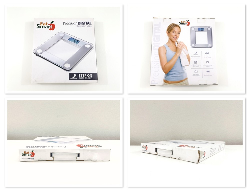 EatSmart Precision Digital Bathroom Scale X-Large Lighted Display 400lb Limit