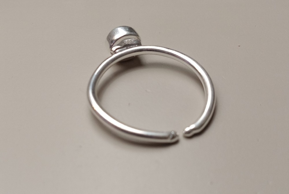 925 Sterling Silver Adjustable Bezel Cabochon Ring Blank Setting/Mounting