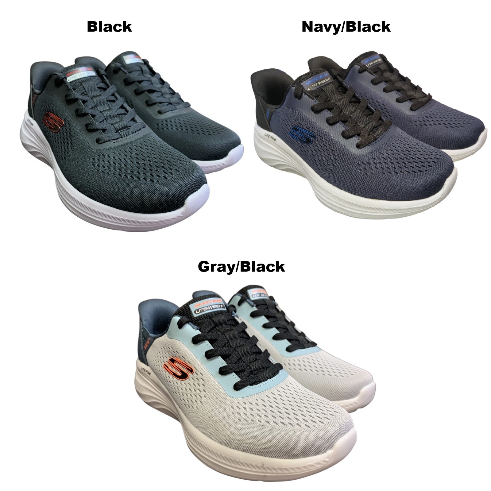 Skechers Hands Free Swift Fit Men's Lite-Foam Laced Sneakers, Style 255056S