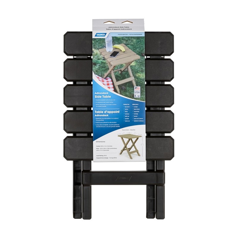 Foldable Adirondack Table Portable Lightweight Easy Setup Outdoor Side Table New