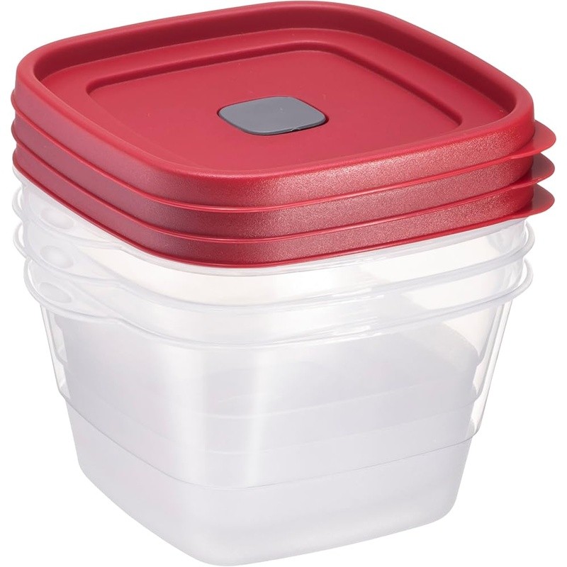 Microwave Safe Plastic Food Storage Container Vented Lid Stackable BPA Free New