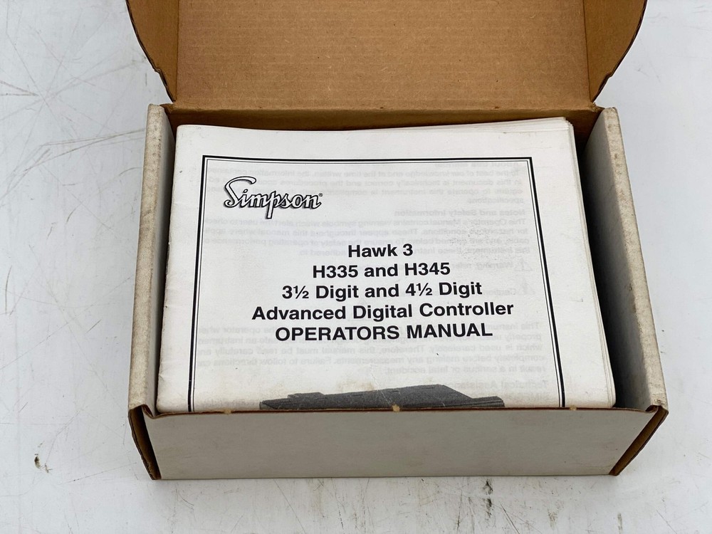 Simpson H335171021 Hawk 3 Digital Panel Meter/Controller (Open Box)