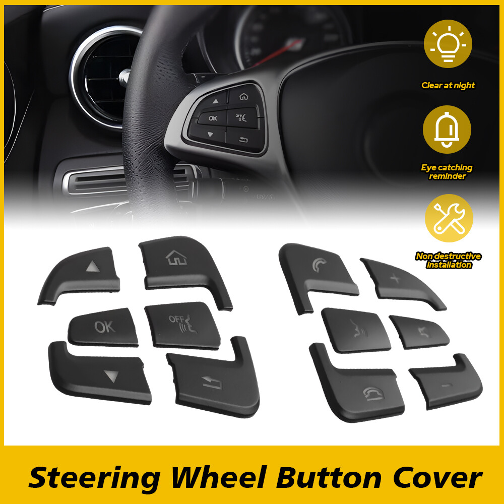 Steering Wheel Multi-Function Button Cover for Mercedes-Benz C300 2015-2017