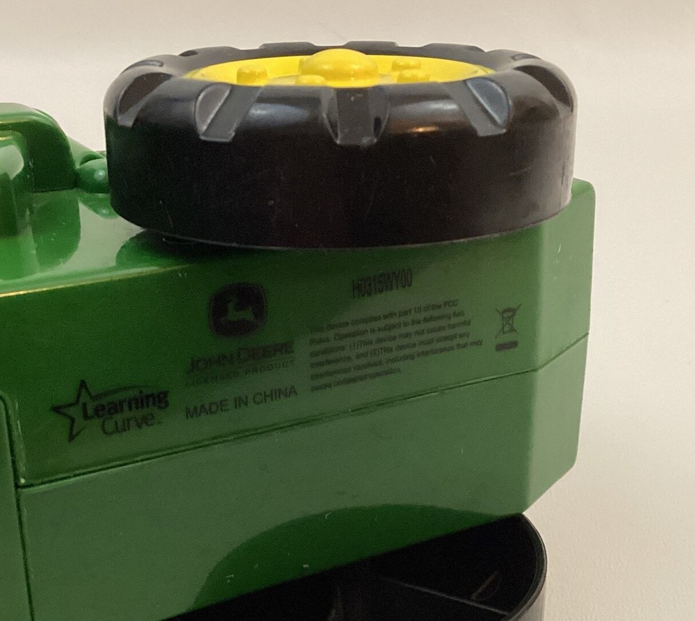 John Deere Tractor Flashlight Working with Sound Roll & Go Toy Learning Curve
