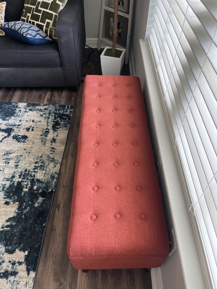 Arthur Tufted Storage Bench with Storage Threshold" (NEW / ASSEMBLED)