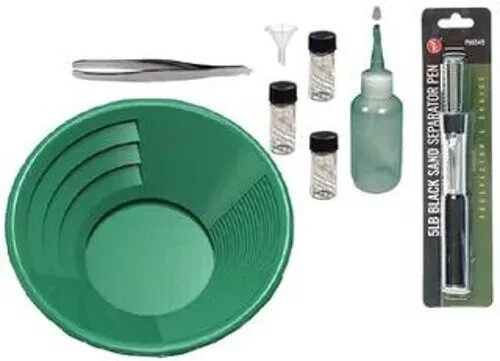 Sluice Monkey Special 14" Green Gold Panning Kit 1/8" Mesh Classifier