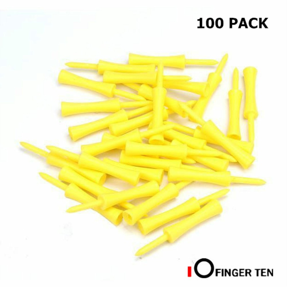 Golf Tees Step Down Plastic Unbreakable Reusable Value 100 Pack Castle Tees