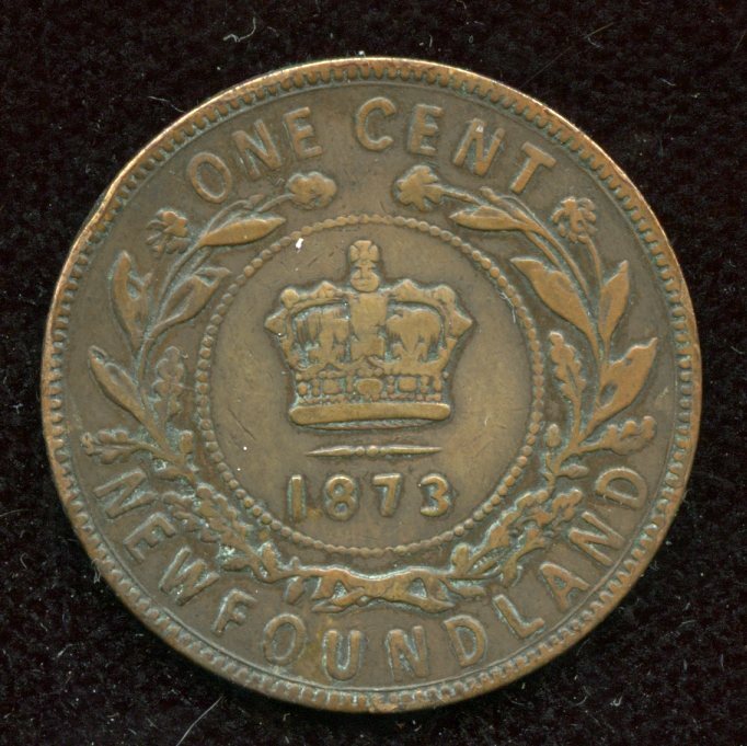 1873 Newfoundland One Cent - EF Condition   SC3