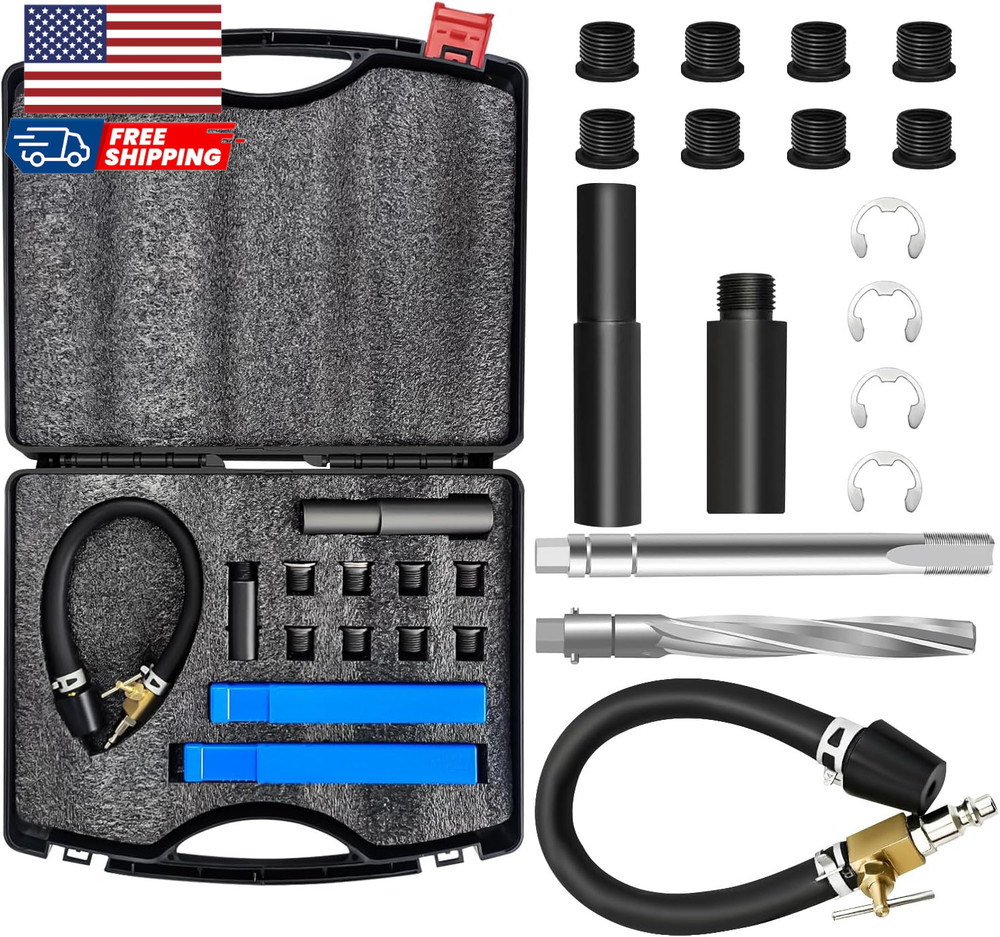 39300 3-Valve M16X1.5 Sparkplug Insert Repair Kit to Repair Spark Plug Threads