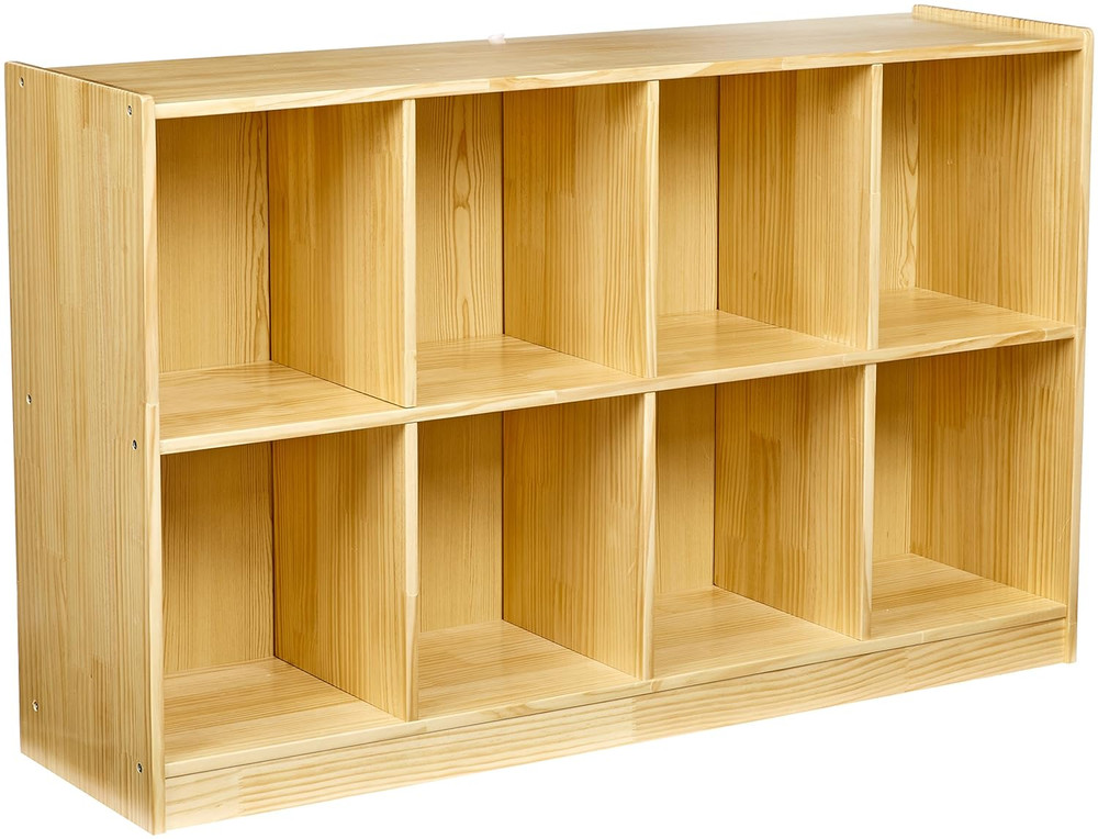 Block Storage Cabinet, Backpack Organizer Shelf, 8 Compartment Cube Storage for
