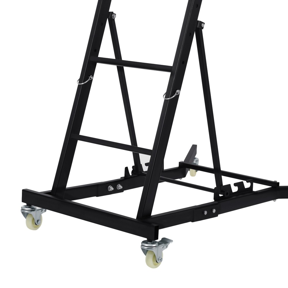 400lbs Engine Access Topside Workshop Creeper Adjustable Height Ladder 4 Wheels