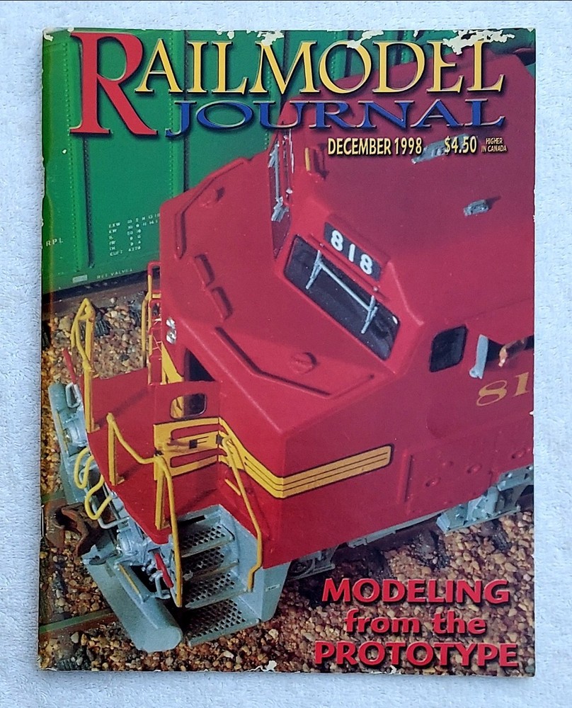 RAILMODEL JOURNAL Magazine Trains December 1998 Modeling From Prototype *MINT*