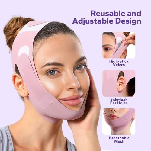 V-Line Lifting Chinstrap, Reusable Face Strap for Sagging Skin