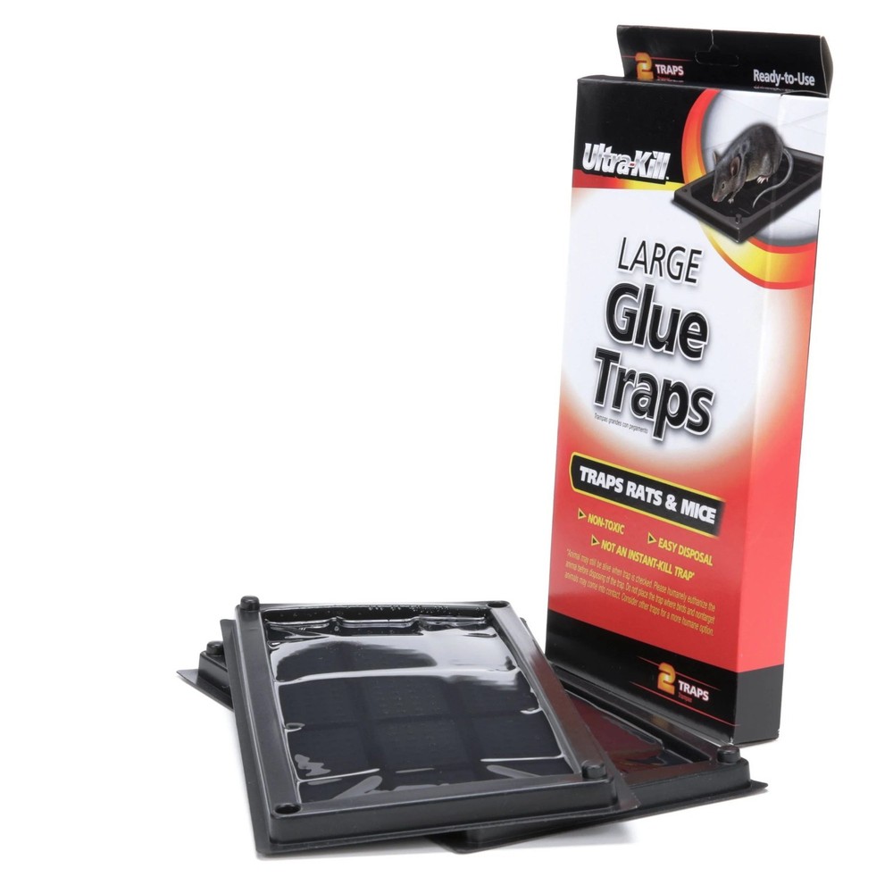 Ultra-Kill 2 Count Large Rat Mouse Glue Traps Mouse Traps
