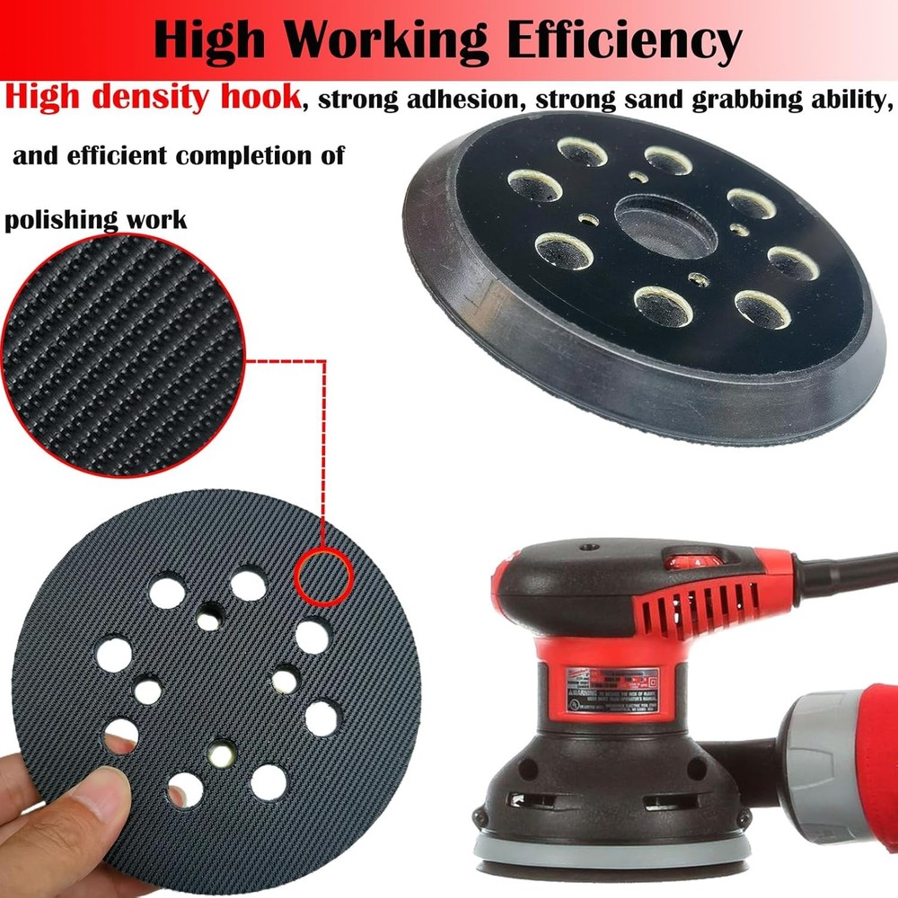 2 Pack 5 Inch 8 Hole Hook and Loop Replacement Sander Pad for Craftsman 315 Mode