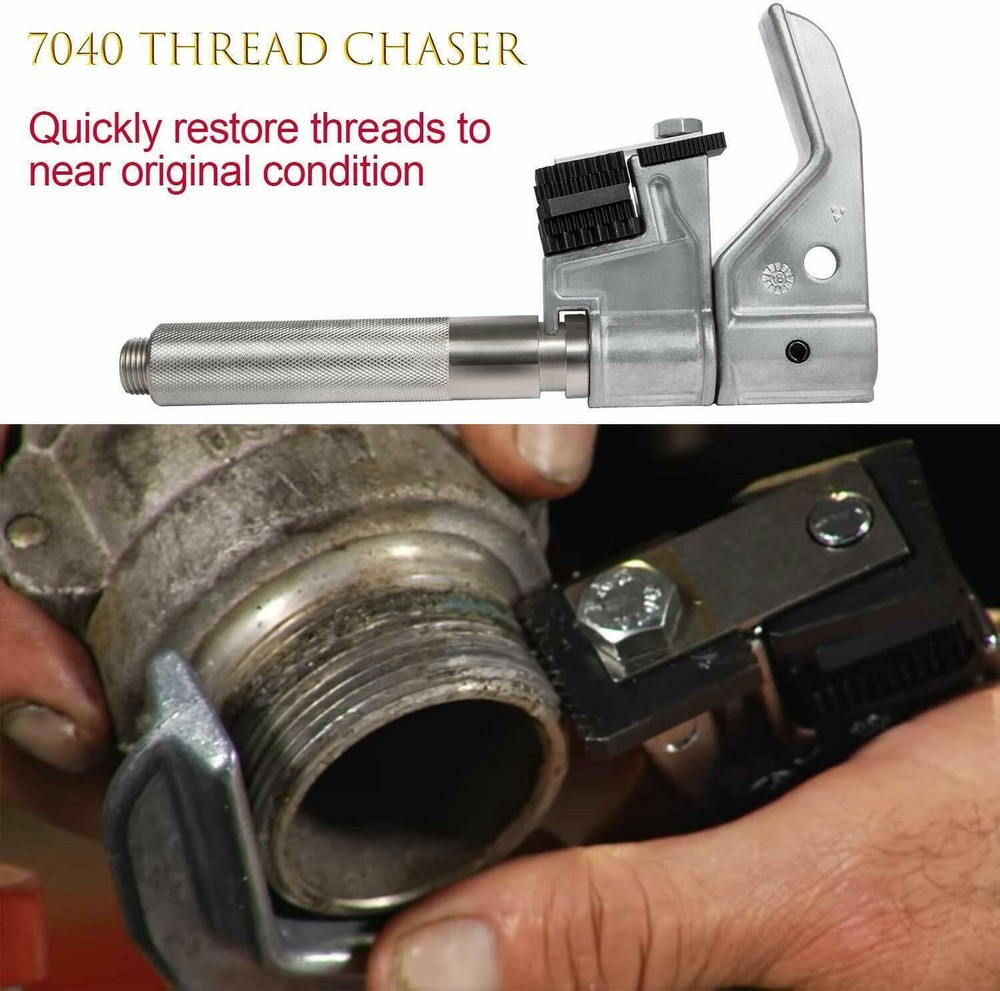 7402 Universal Outside Thread Chaser Thread Repair Tool & 202817 Metric Die Set