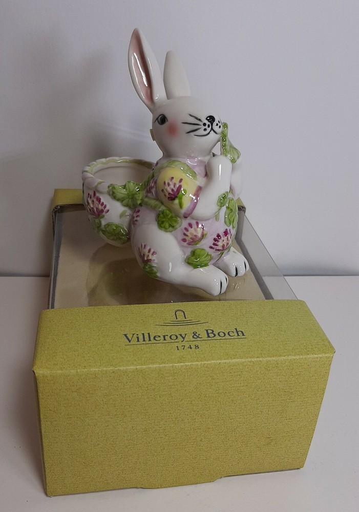 Rabbit with Gerla Egg VILLEROY & BOCH Easter cm 10 with Box