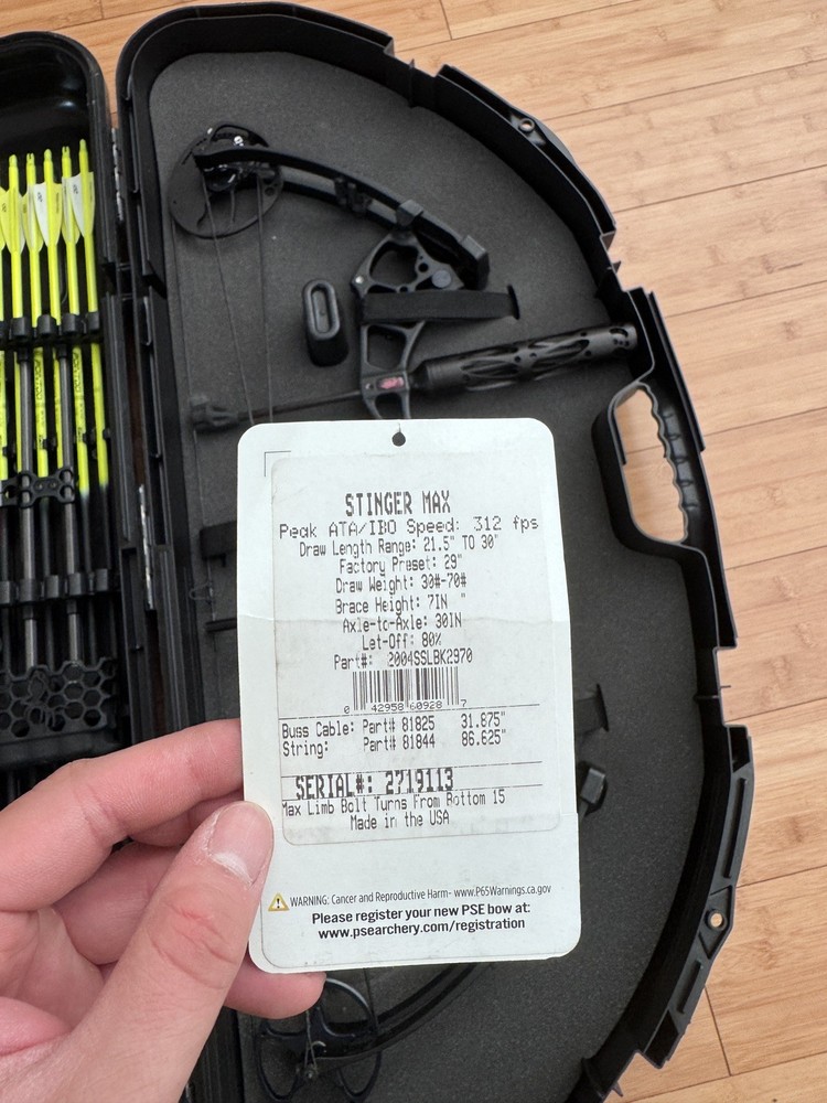 compound bow left hand