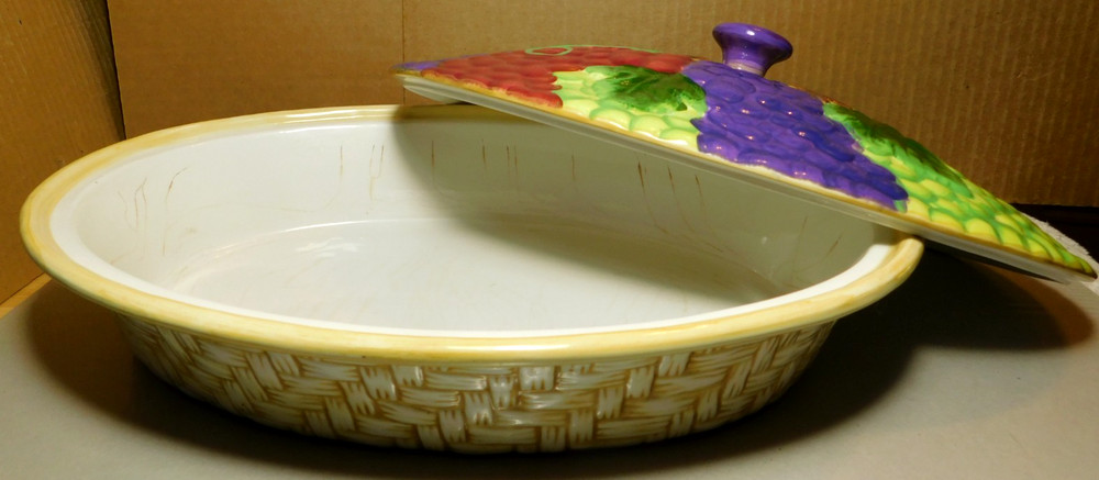 Temp-Tations Presentacle Ovenware By Tara Made In CSA, Inc. Fruit Basket 2Pc Set