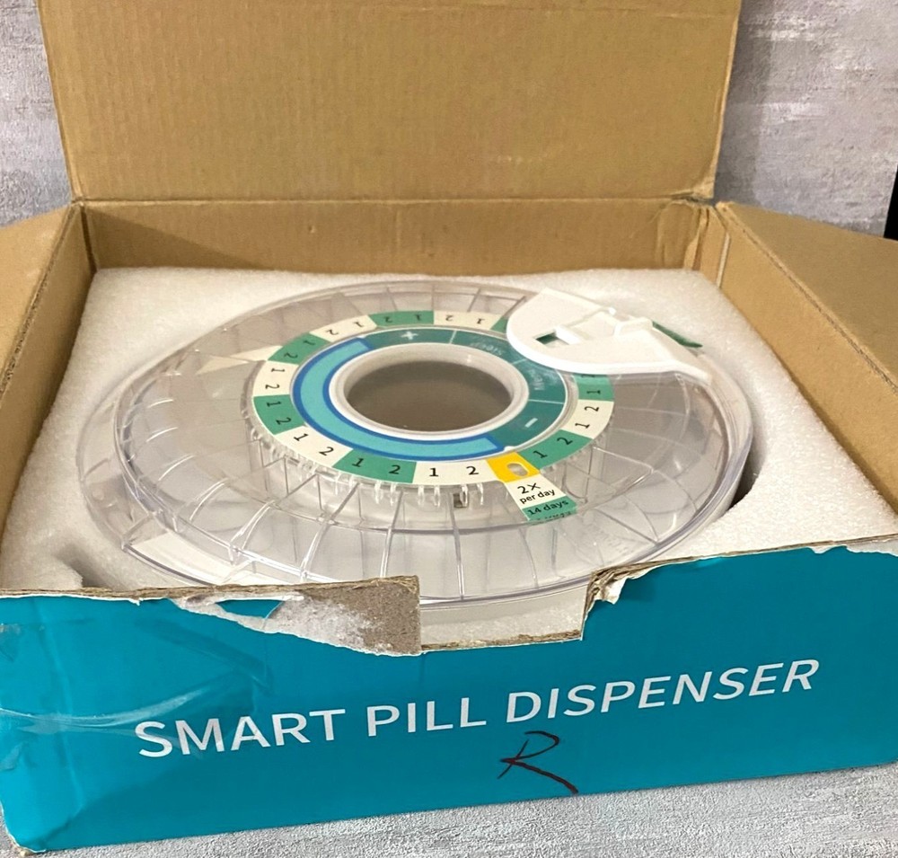 Automatic Bluetooth Smart Pill Dispenser W/ Timer & Alarm (New OpenBox Untested)