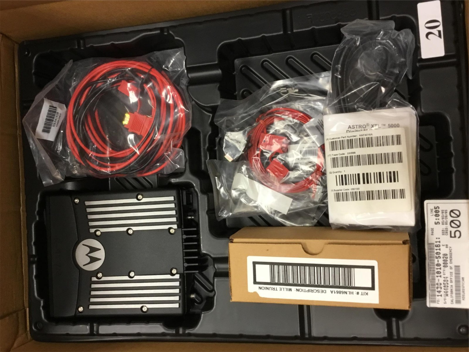 NEW Motorola XTL5000 Mobile Two Way Radio 700/800 MHz Az492ft5823w/Cable,QTY