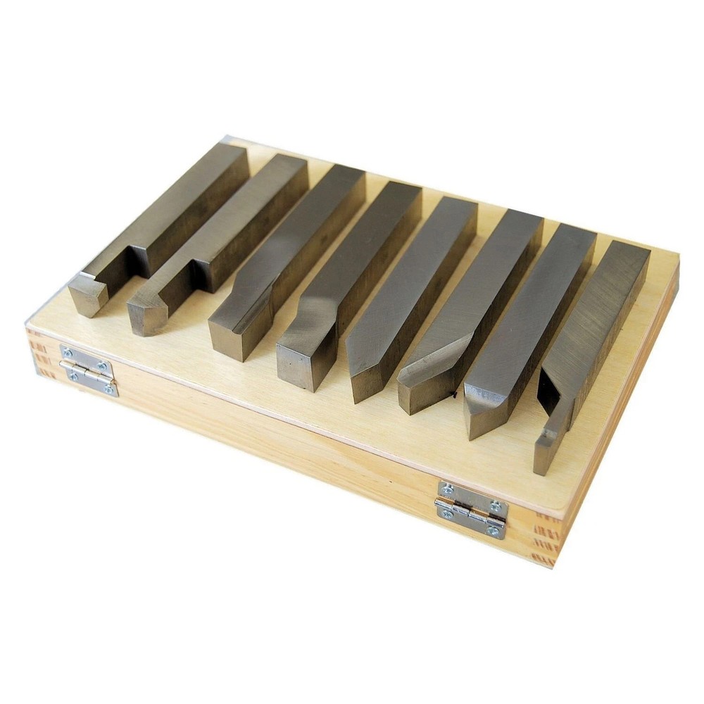 Lathe Cutting Tools 12mm Shank - (8pc Set) Profile Ground Made from solid HSS