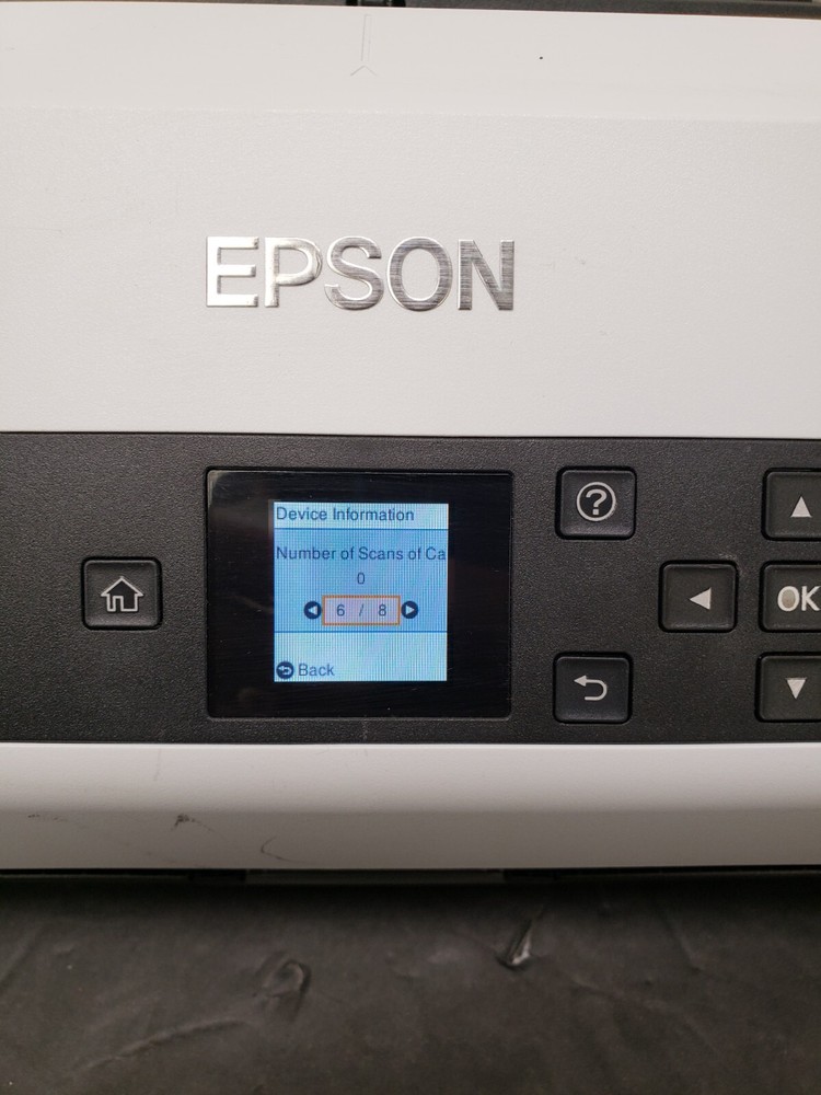 Epson DS-870 Color Duplex Workgroup Document Scanner *SCAN COUNT: 0* *Read*