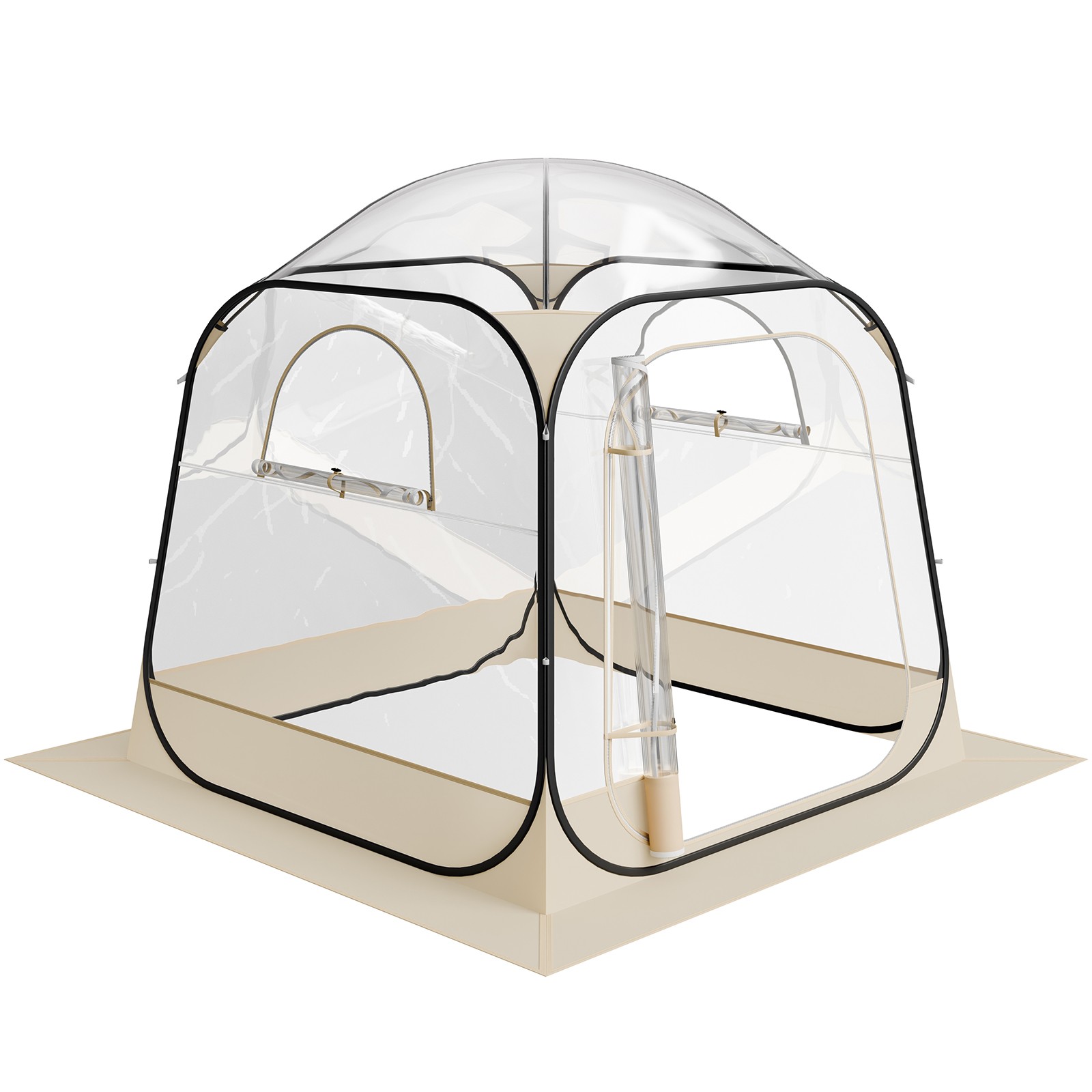 Uimoso Sports Tent Pop-Up 72"x72" Clear Bubble Tent Instant Weather Proof Pod