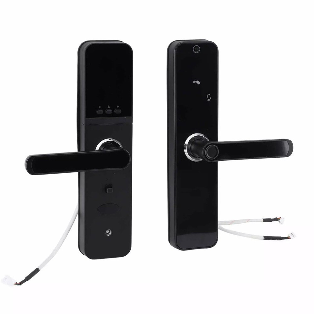 Face Recognition Tuya Wifi Smart Door Lock Visual Intercom Fingerprint