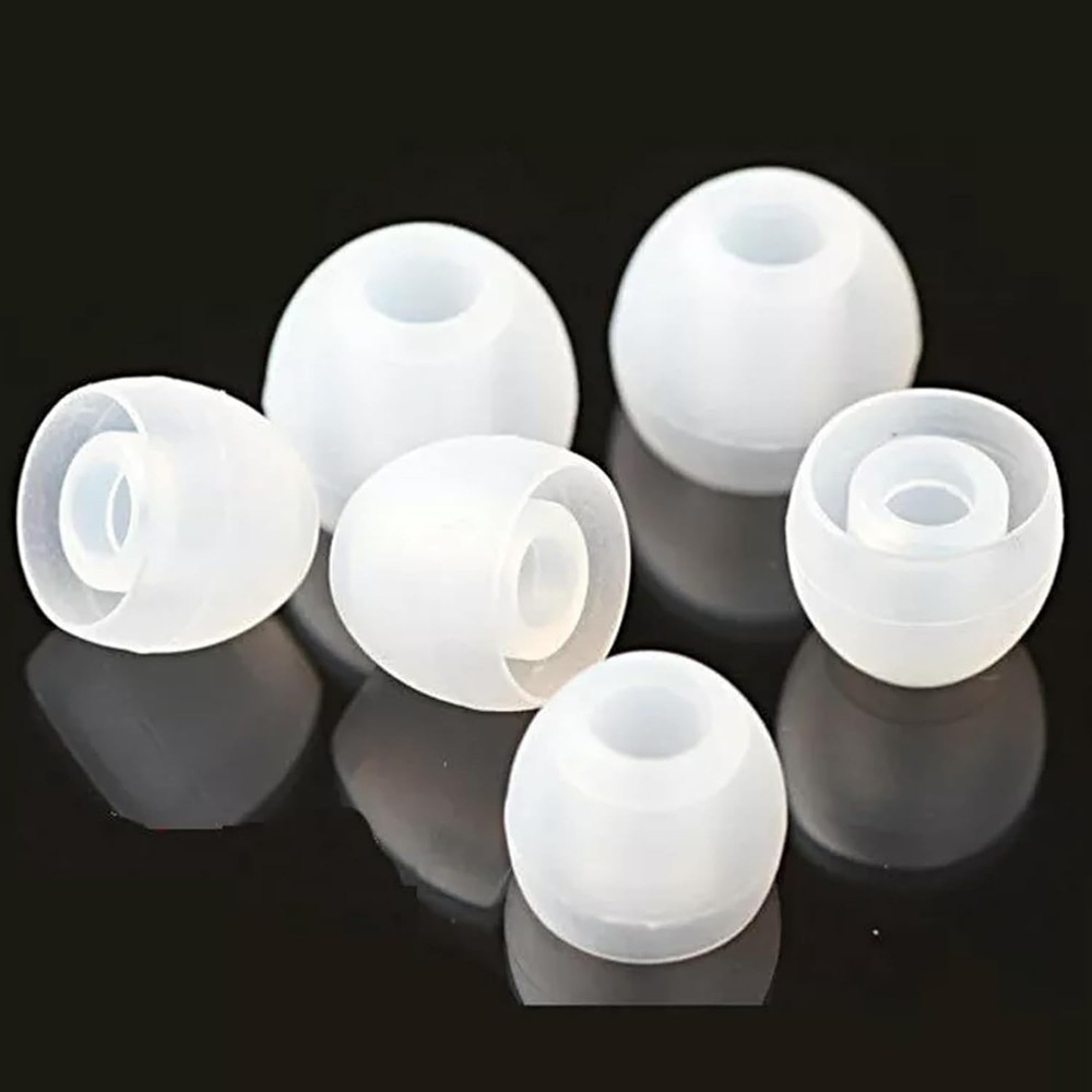 SAMCOM Silicone Replacement Earbud Ear Tips for BTEAR01 BTEAR02 Tranparent
